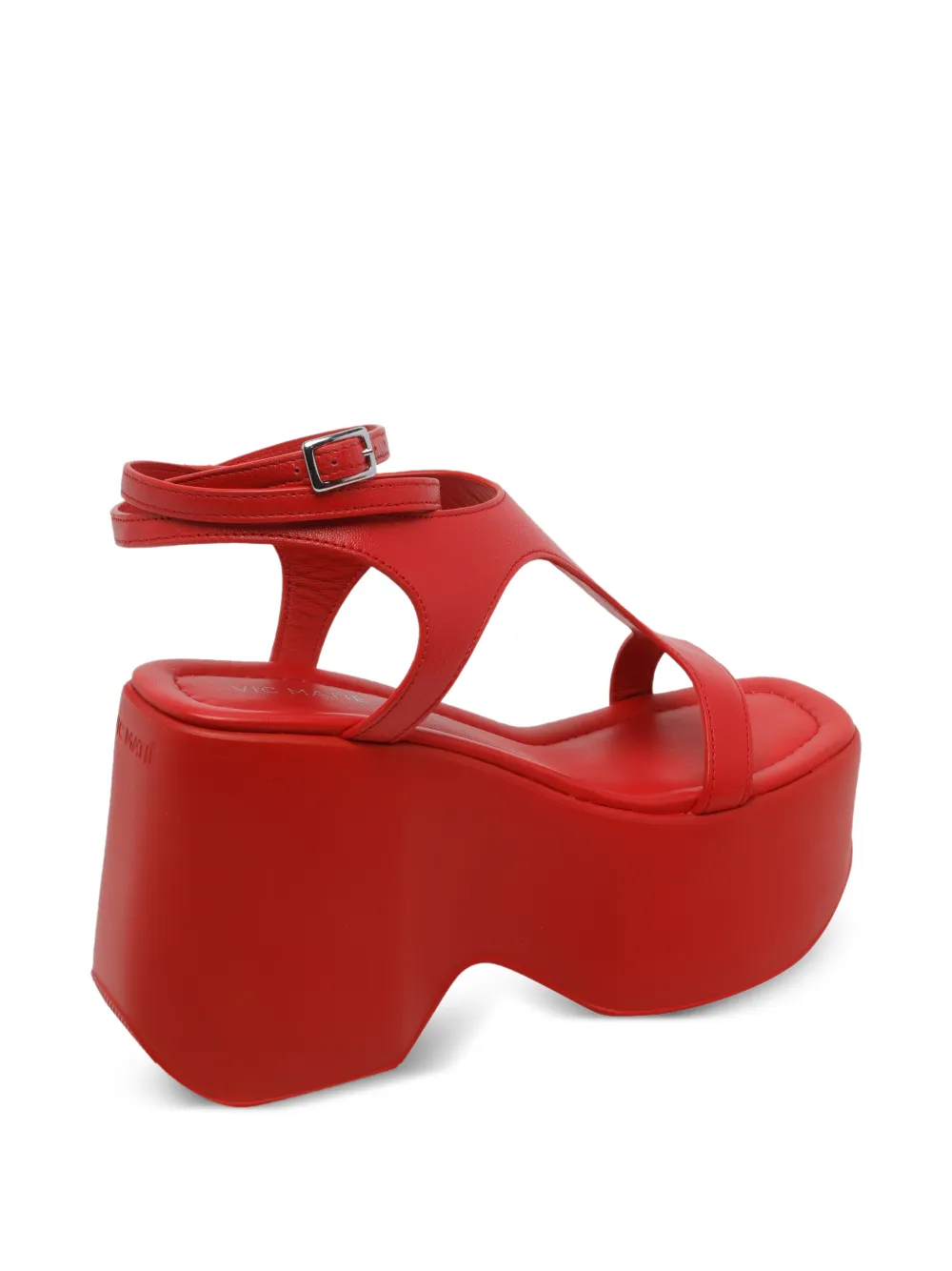  Vic Matie Logic Open-toe Buckle Sandals - Red 