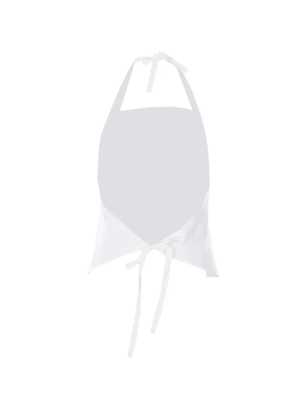  Ele Open-back Laces Top - White 