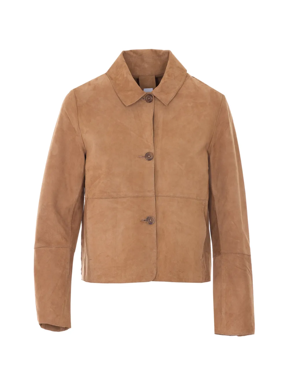 BULLY frontal-button suede jacket - Toni neutri