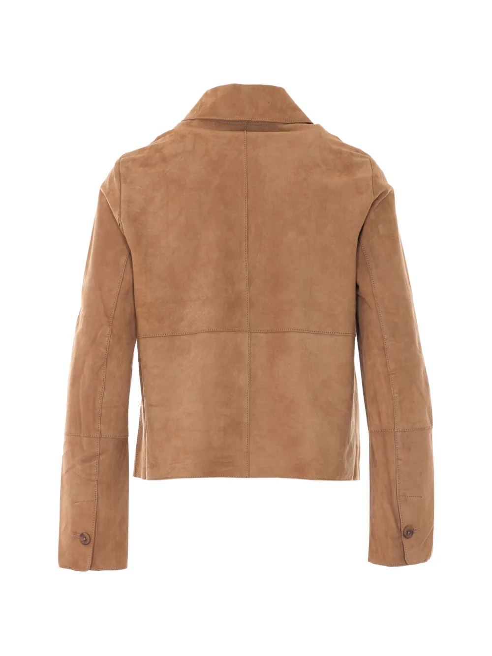  Bully Frontal-button Suede Jacket - Neutrals 