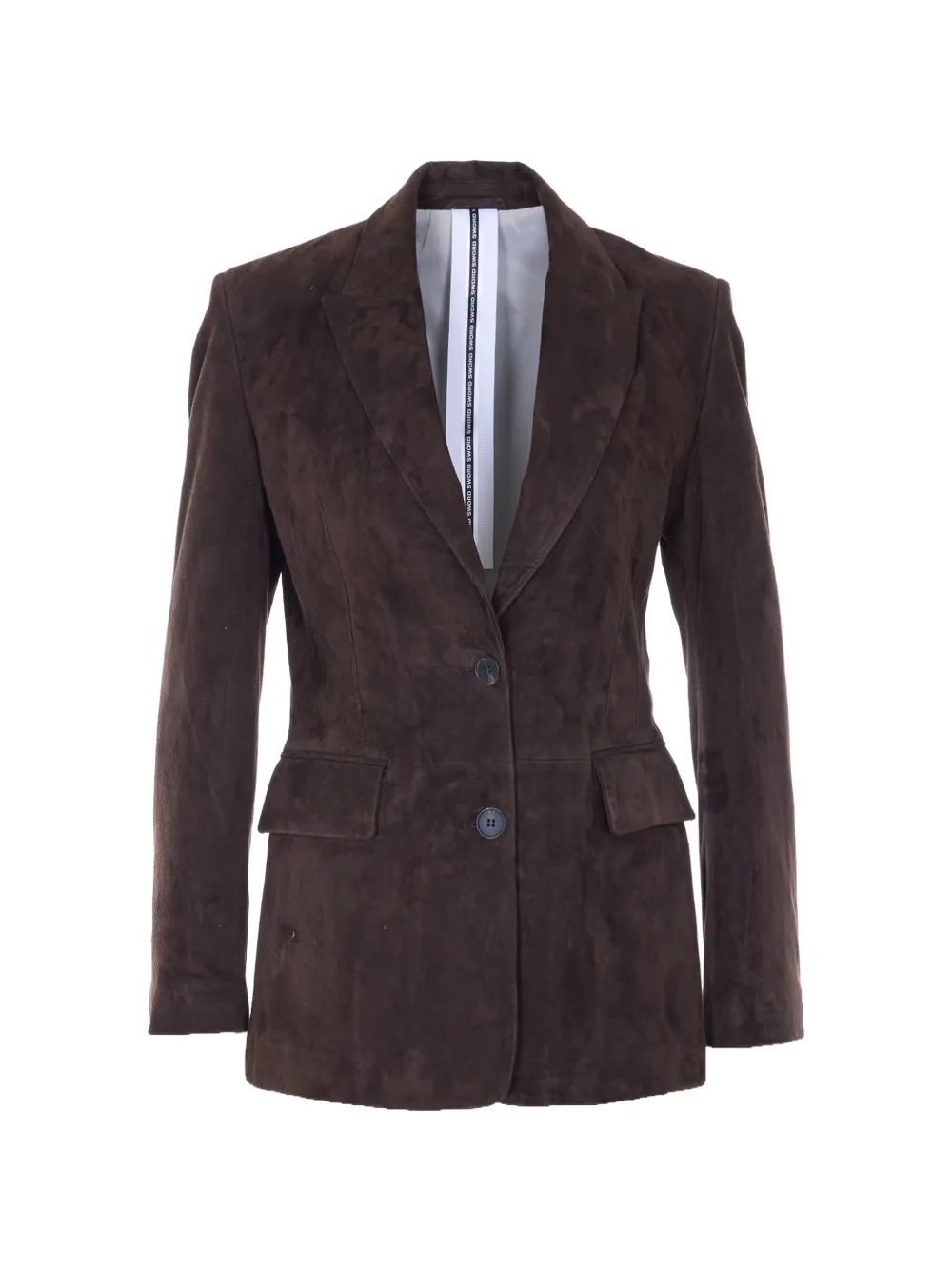 Sword buttons suede jacket - Braun