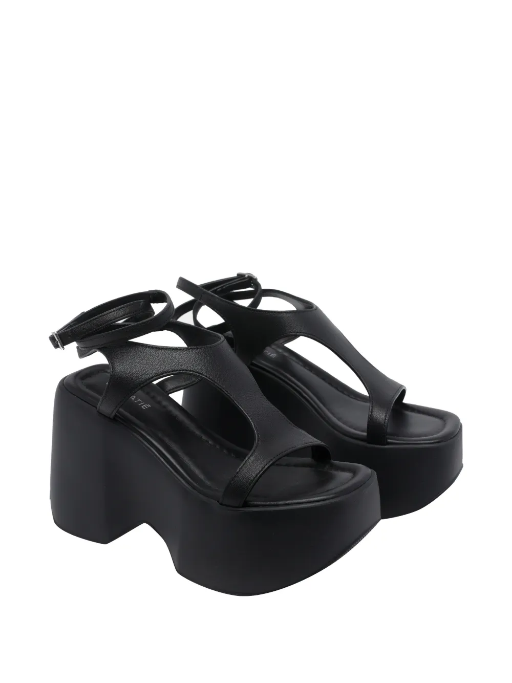 Vic Matie Leren sandalen Zwart