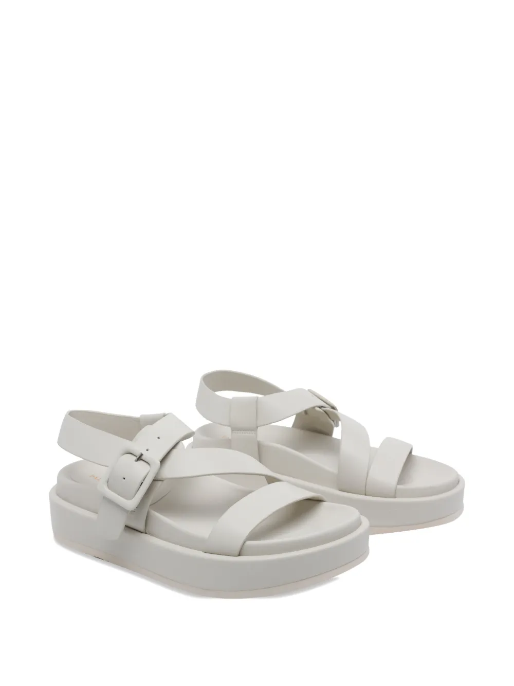 Paloma Barceló Sandalen met ronde neus en gesp Wit