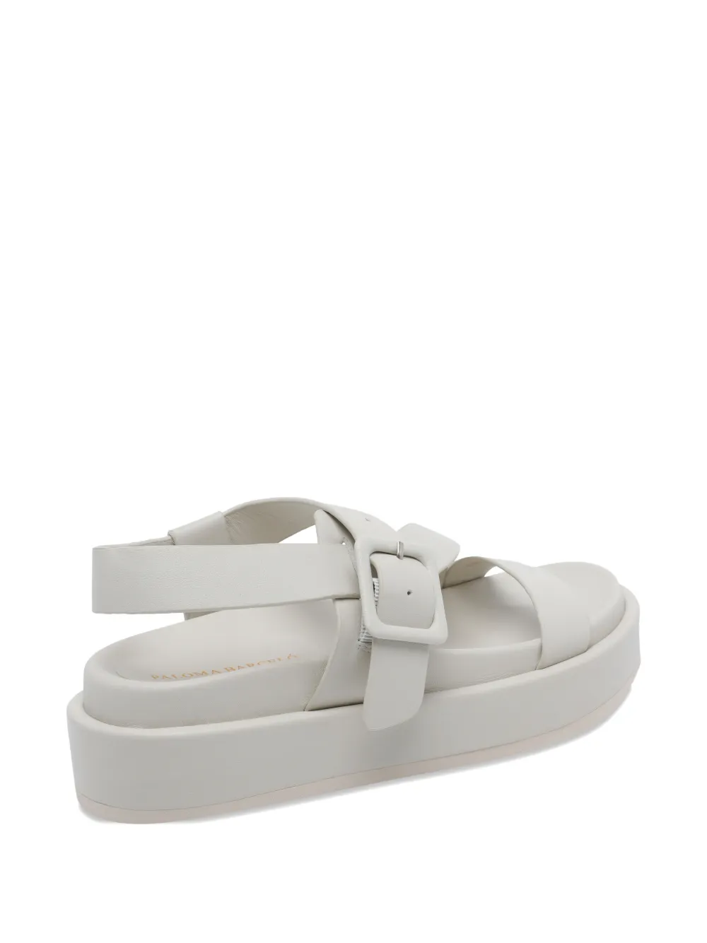 Paloma Barceló Sandalen met ronde neus en gesp Wit