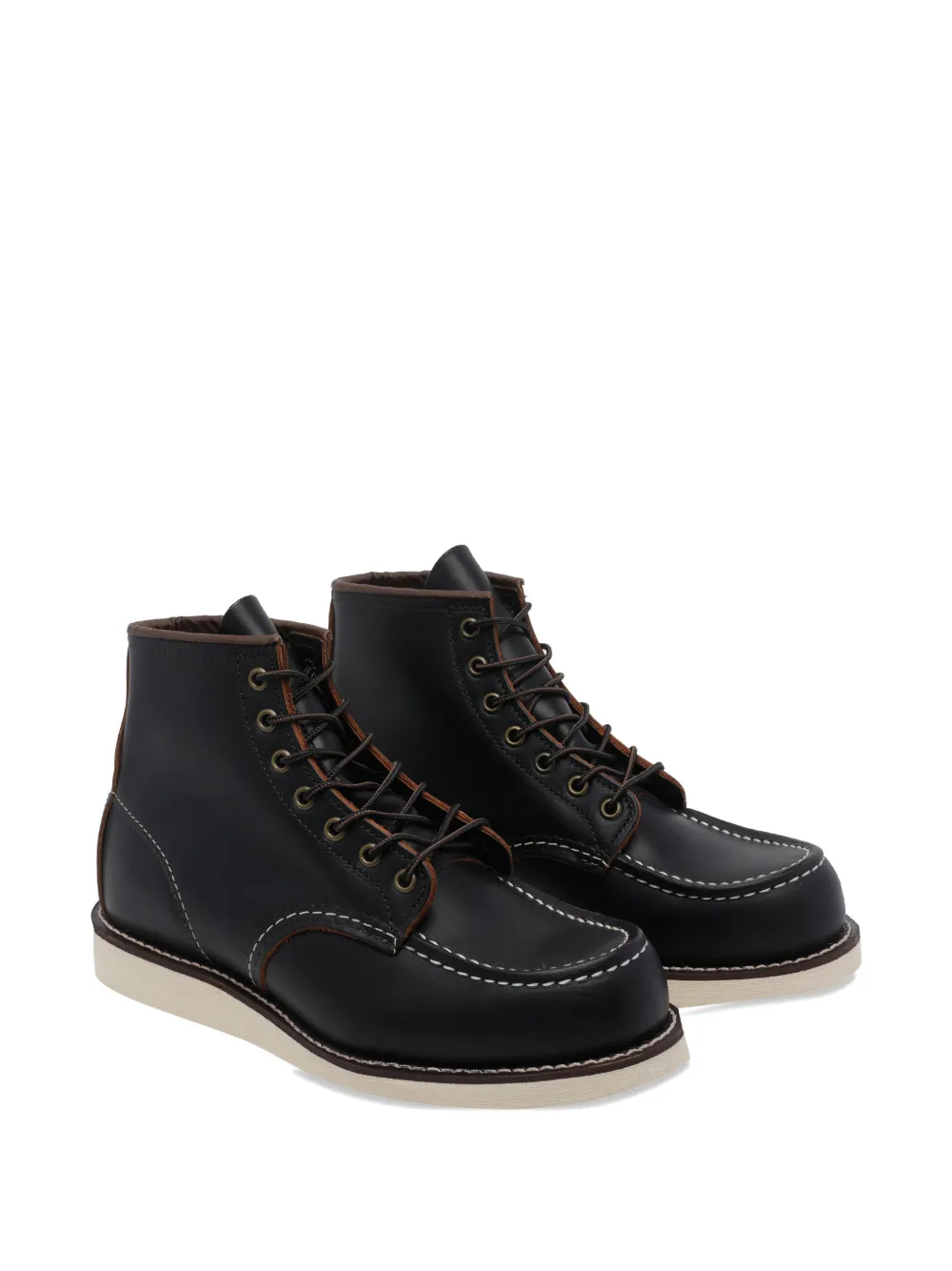 Red Wing Shoes Moc round-toe lace-up boots Zwart