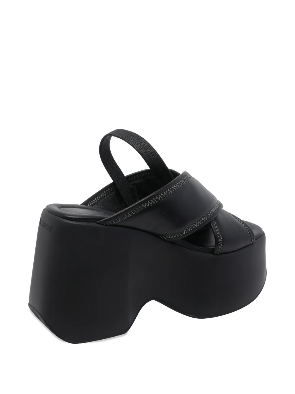 Vic Matie crossover plateau sandals Zwart