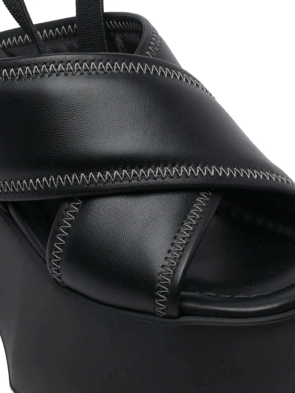 Vic Matie crossover plateau sandals Zwart