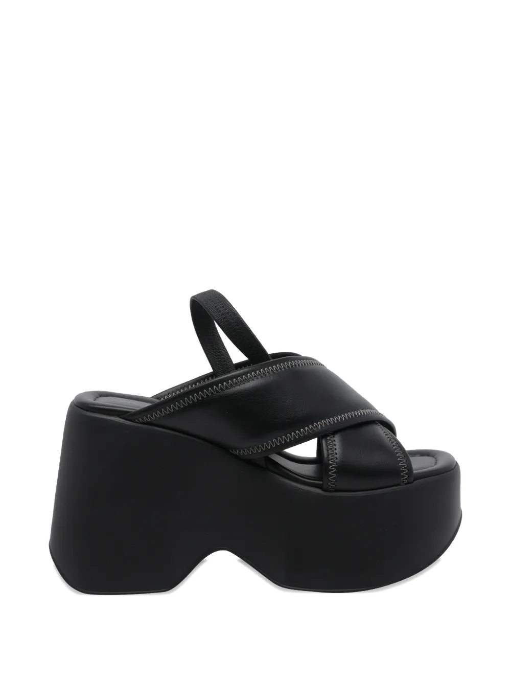 Vic Matie crossover plateau sandals Zwart