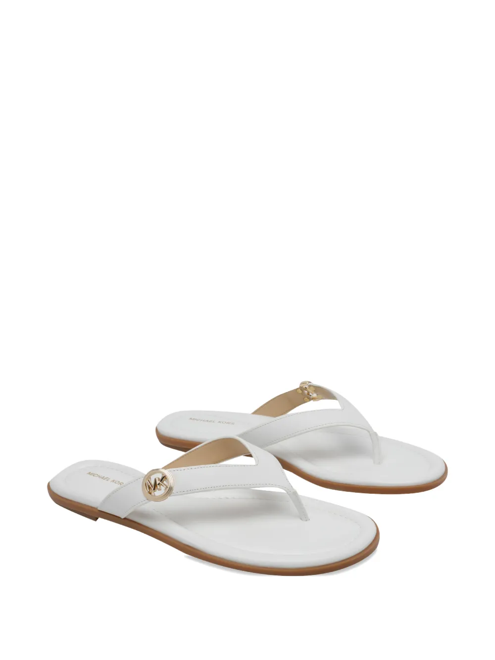 Michael Kors Erin sandalen met logo Wit