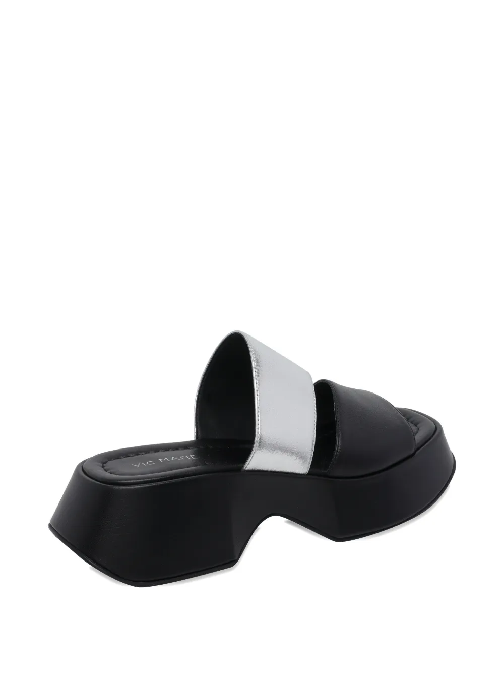 Vic Matie 55mm leather heeled sandals Zwart