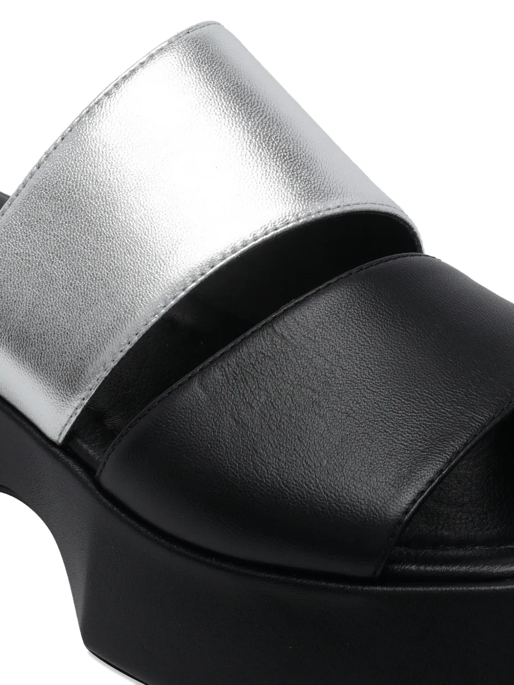 Vic Matie 55mm leather heeled sandals Zwart