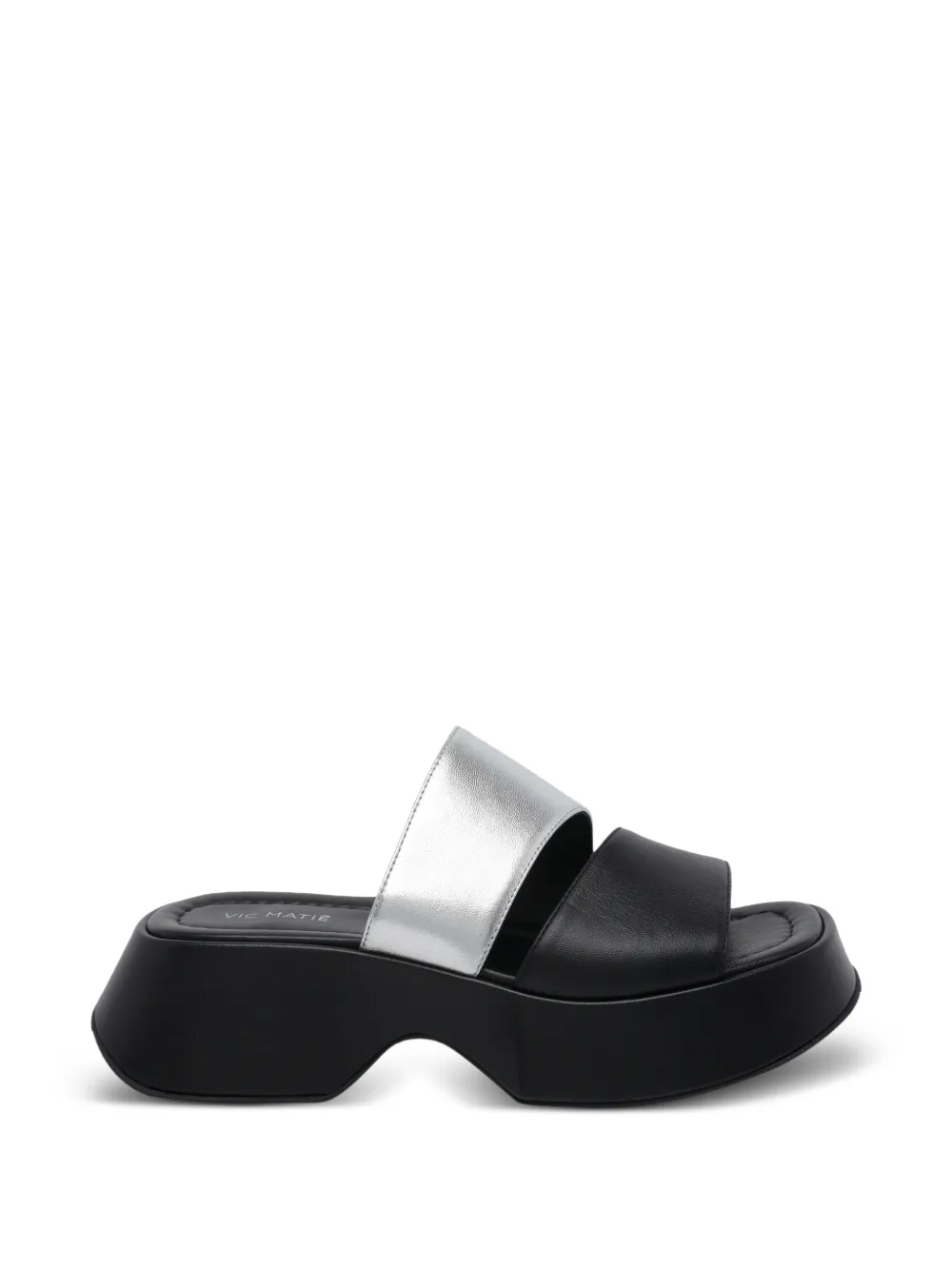 Vic Matie 55mm leather heeled sandals - Nero