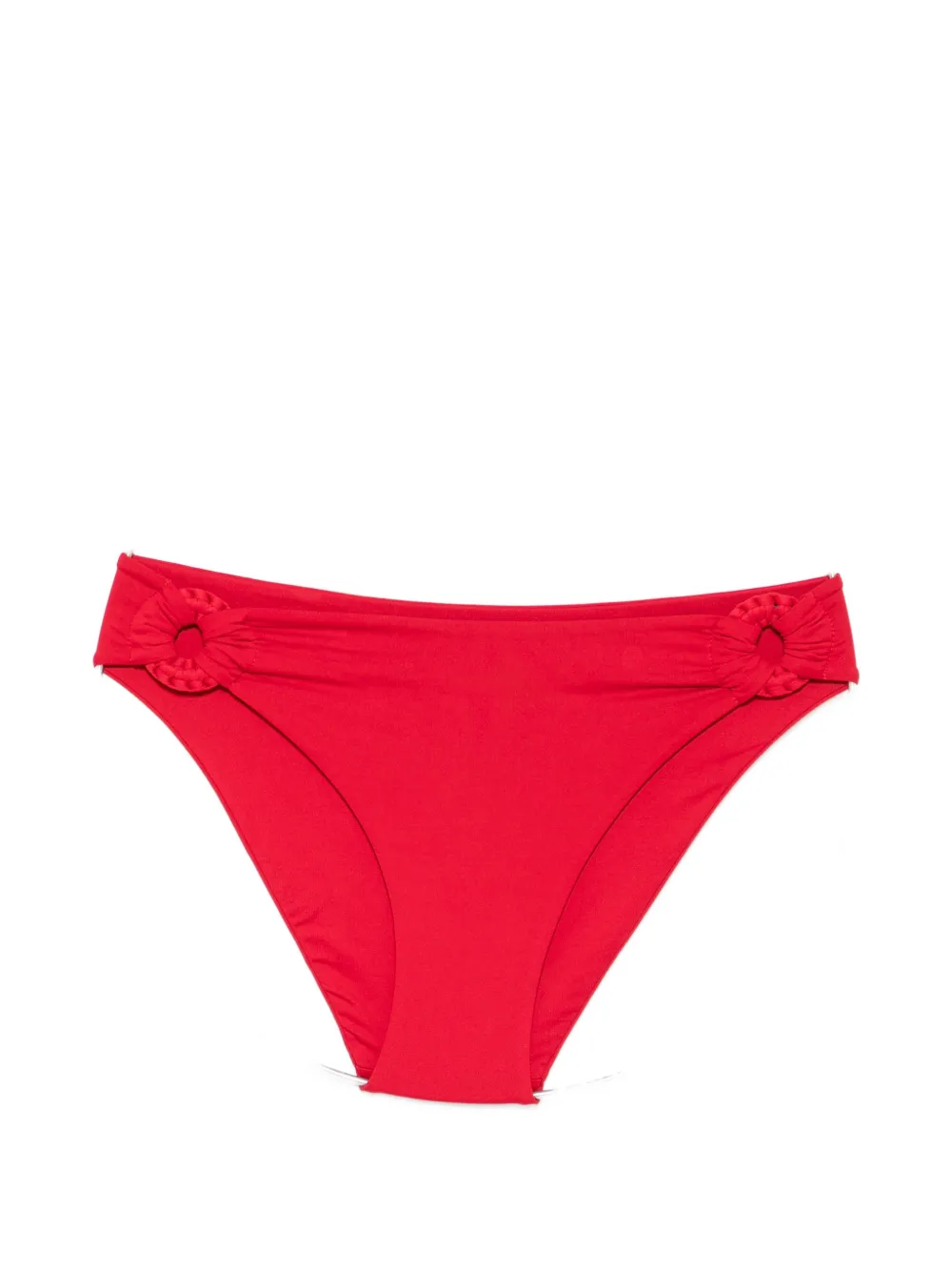 Fisico ring-detail bikini bottoms - Rosso