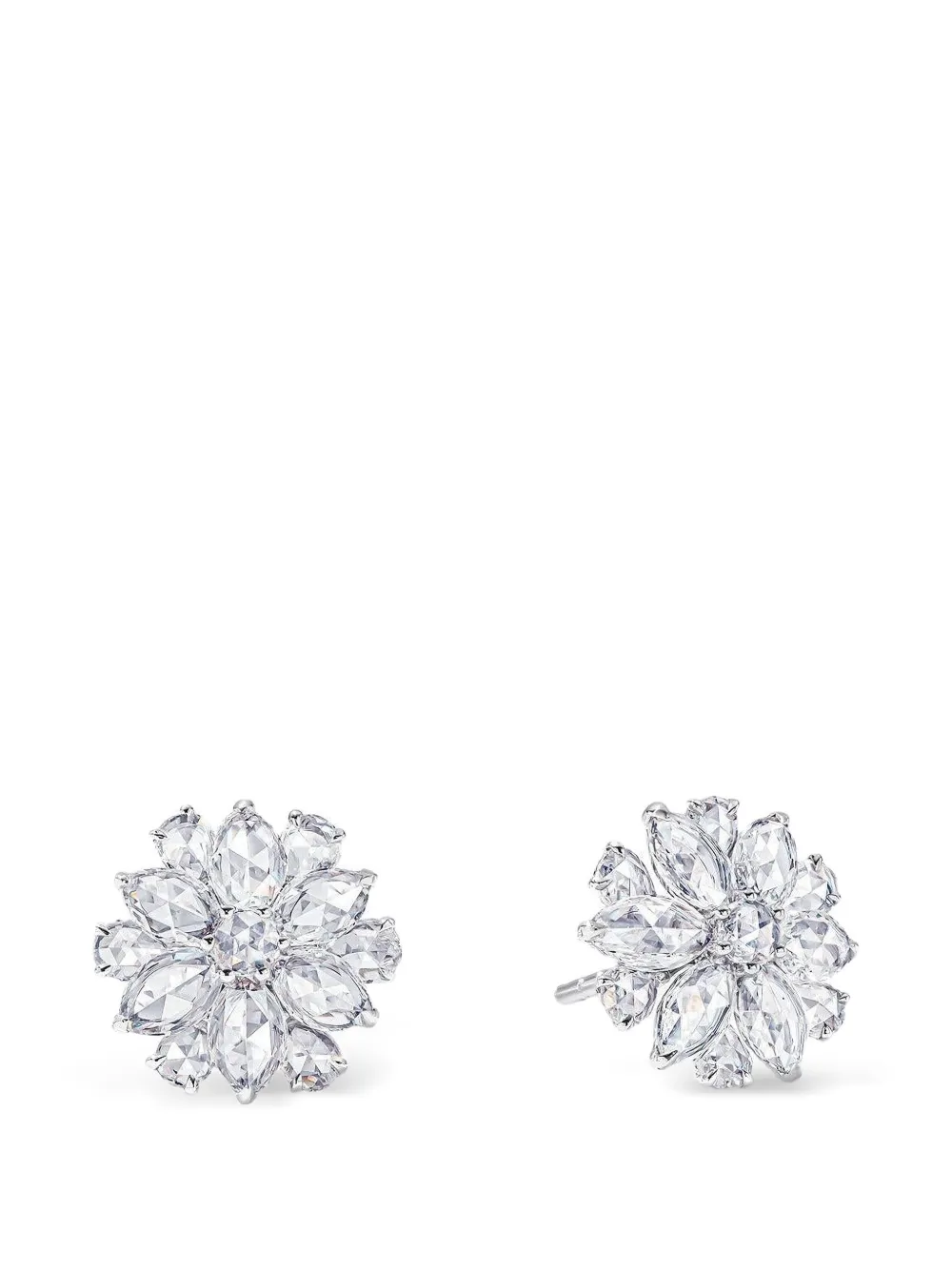64 Facets 18kt white gold Eclat Diamond earrings - Silver