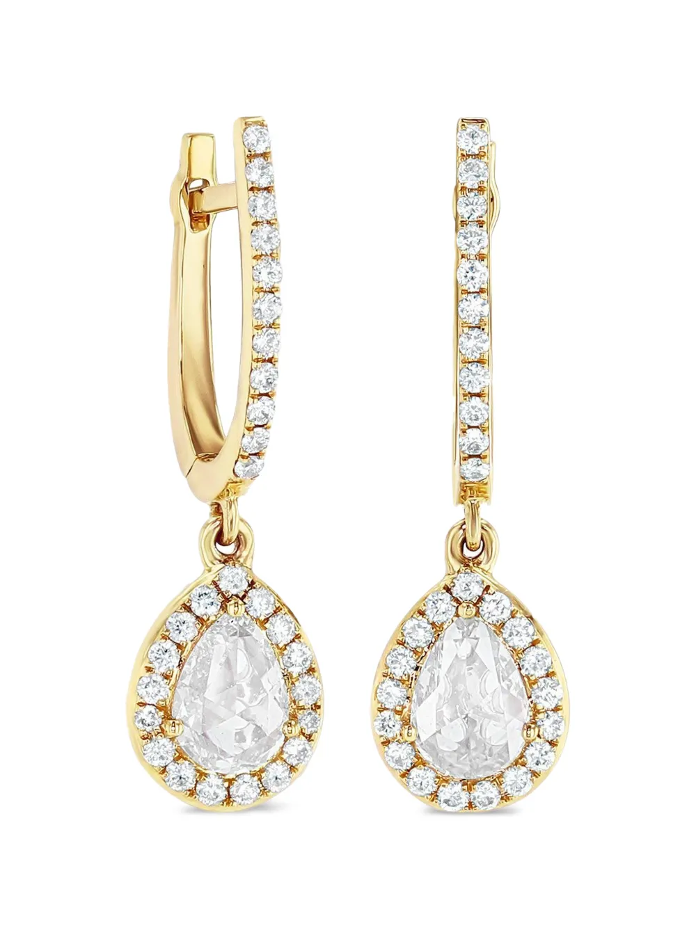 64 Facets 18kt yellow gold Scallop earrings - Oro