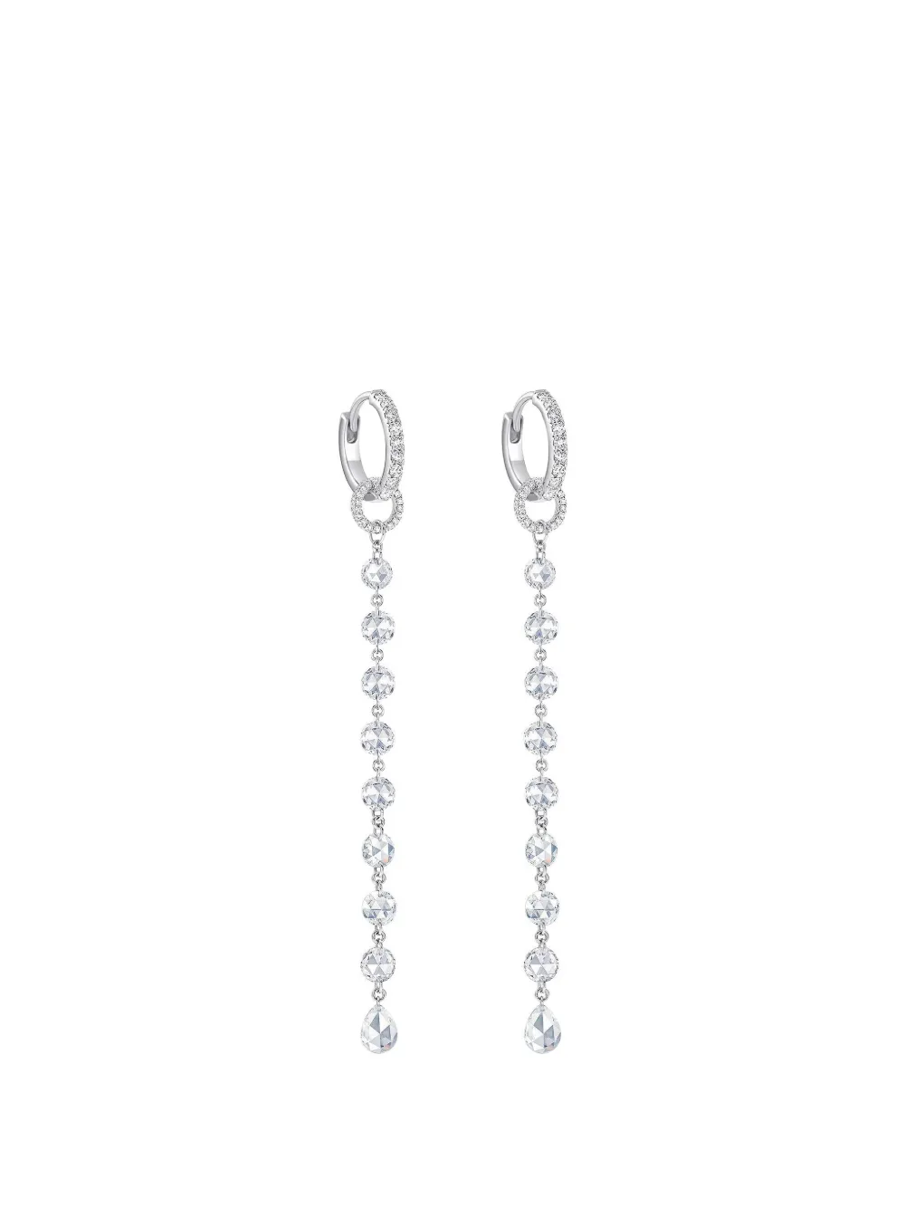 64 Facets 18kt white gold Ethereal Diamond earring - Argento
