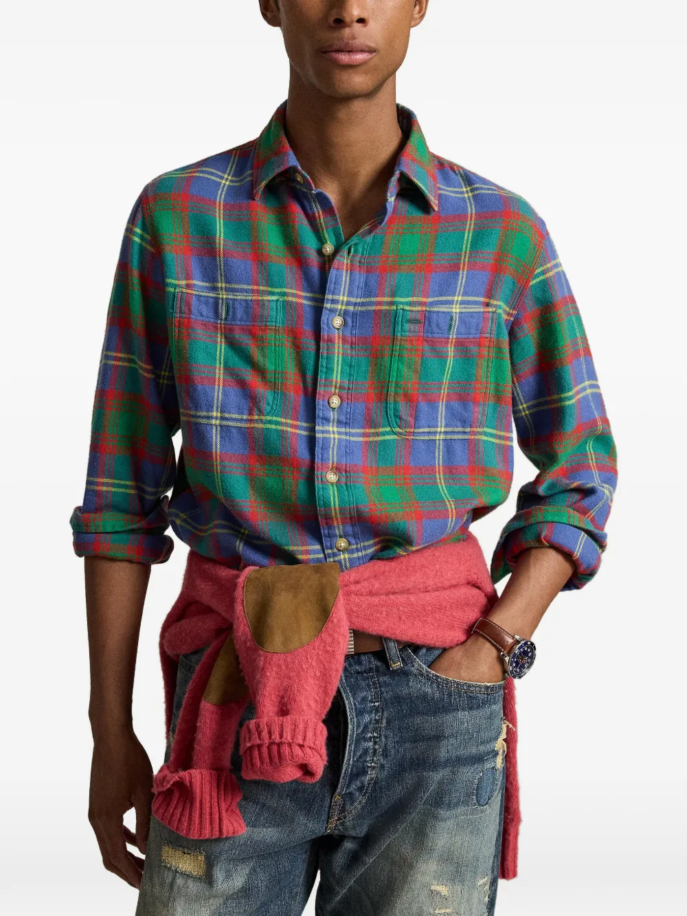 Polo Ralph Lauren Geruit overhemd Blauw