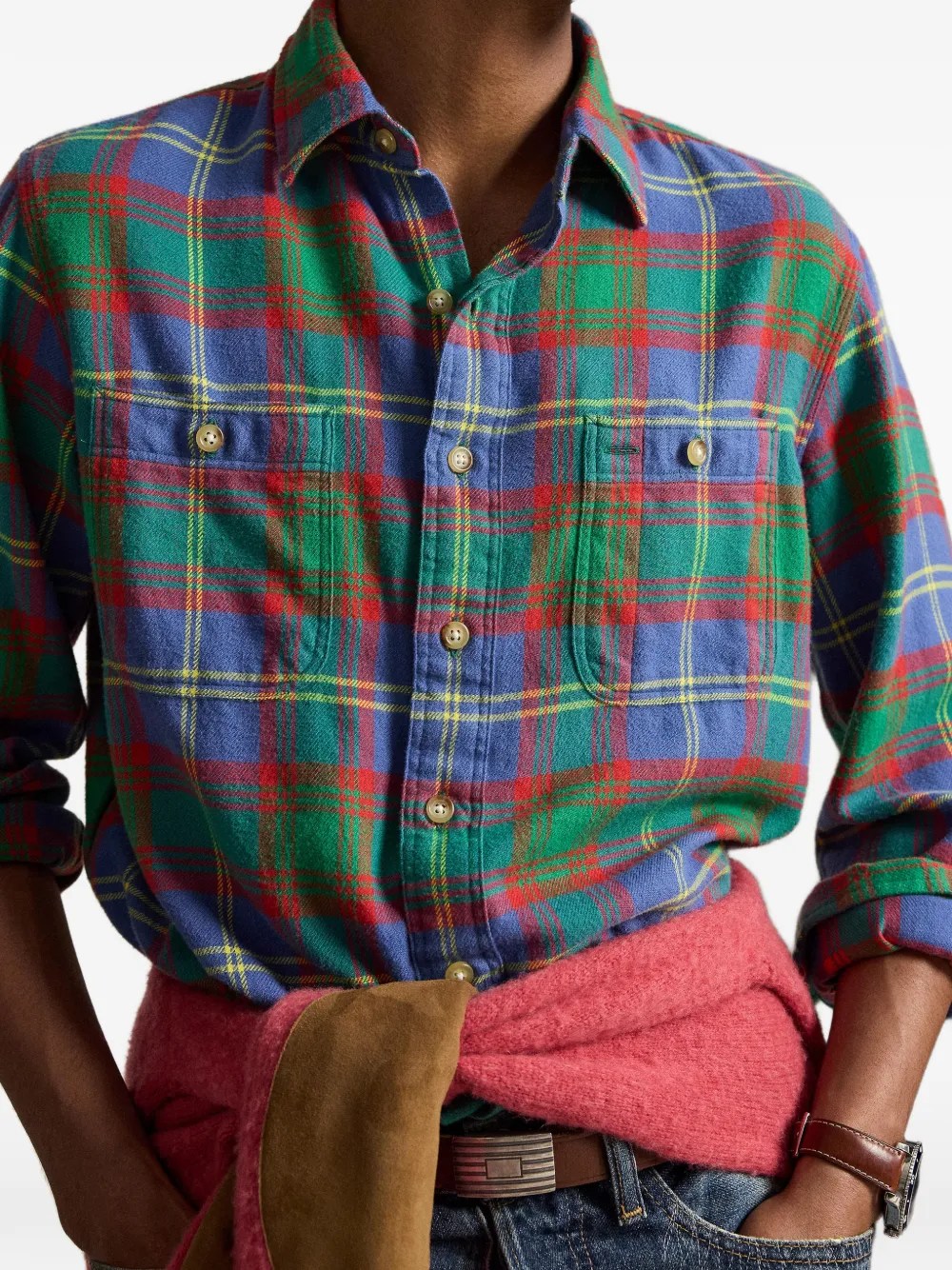 Polo Ralph Lauren Geruit overhemd Blauw