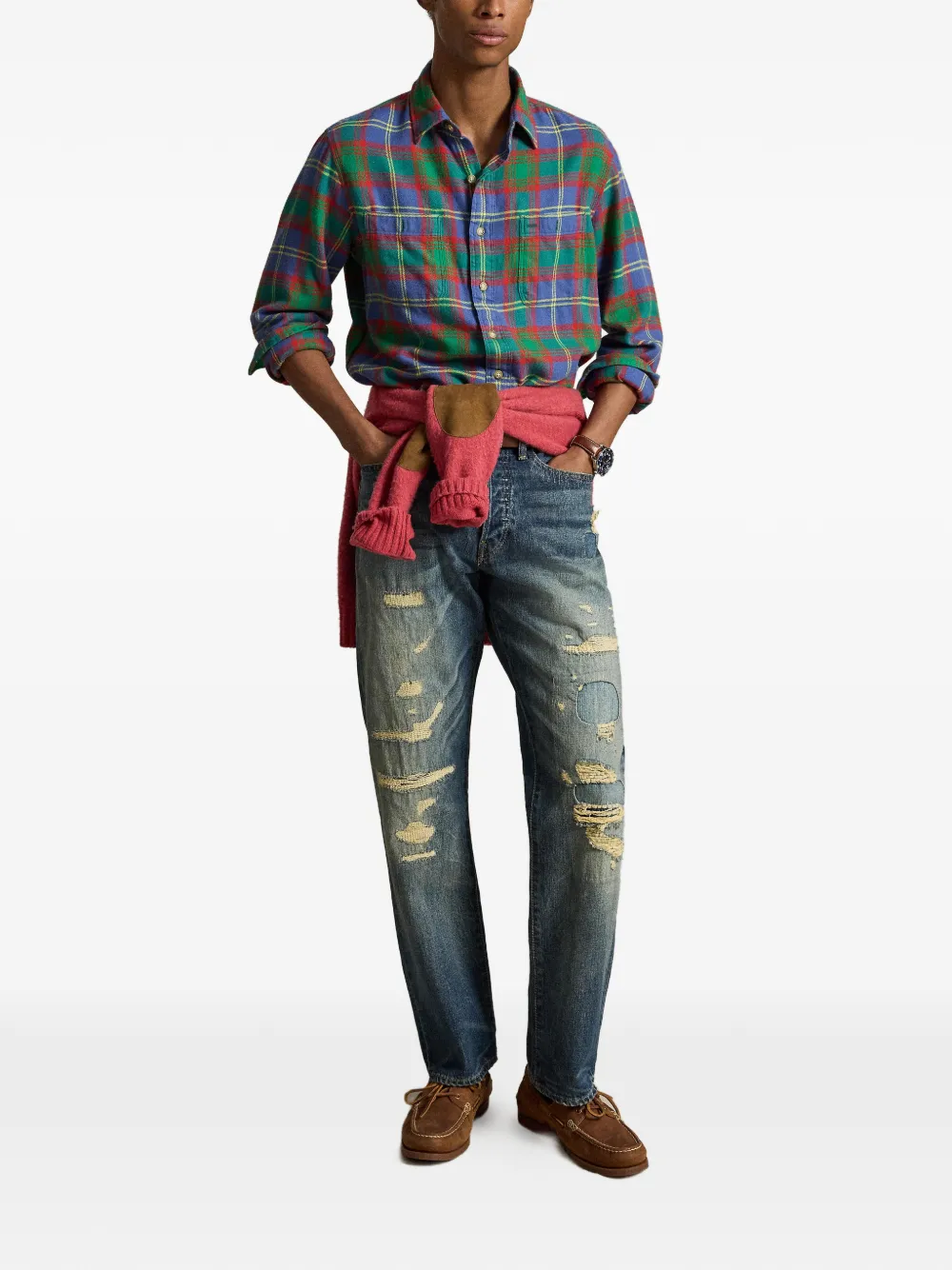 Polo Ralph Lauren Geruit overhemd Blauw