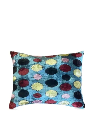 Les-Ottomans シルクベルベット クッション 50 x 40cm | レッド