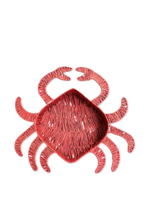 Les-Ottomans raffia crab shape basket