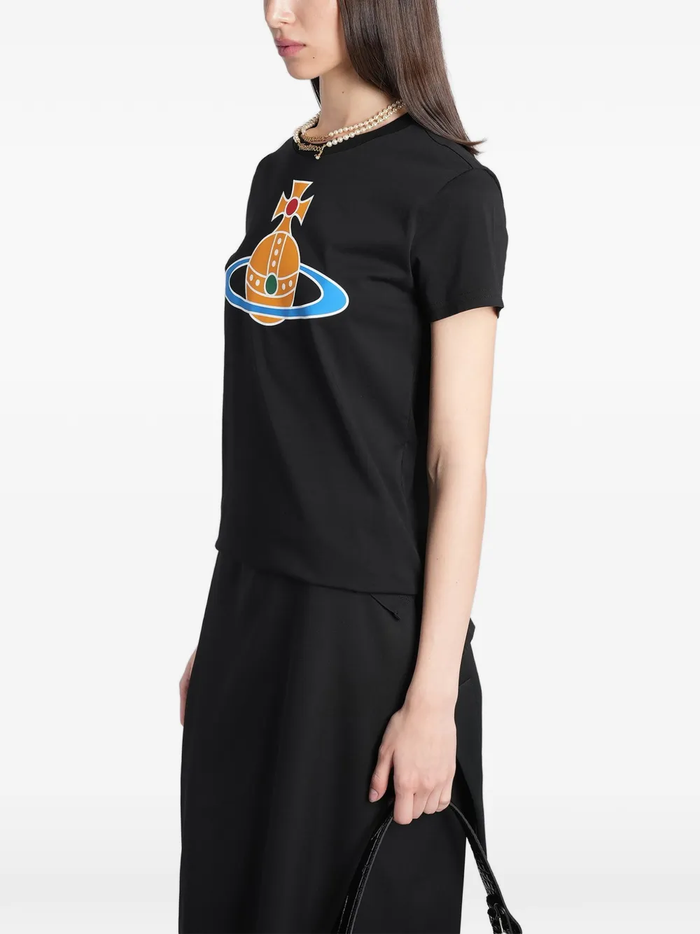 Vivienne Westwood T-shirt met print Zwart