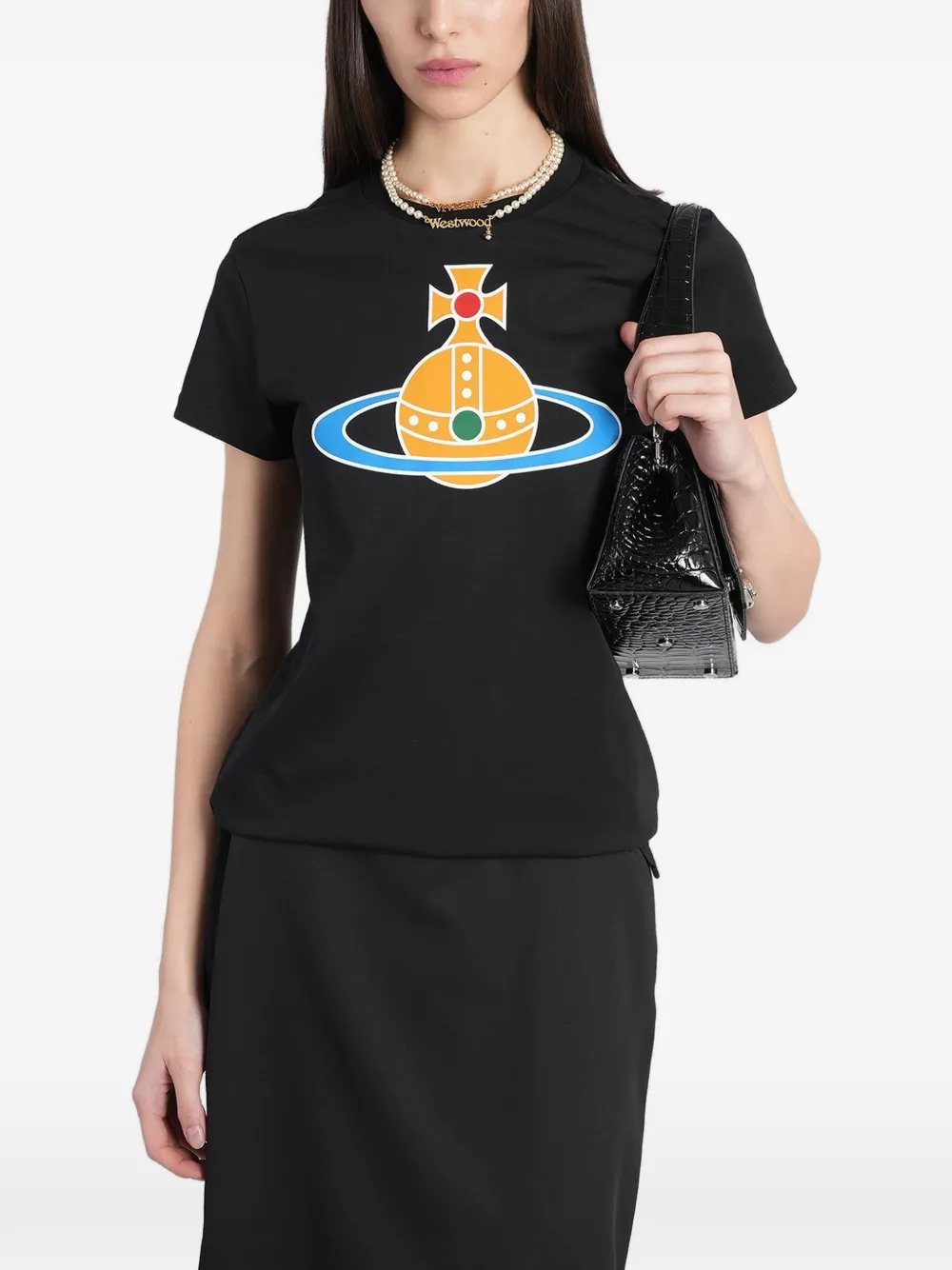 Vivienne Westwood Orb-print T-shirt - Schwarz