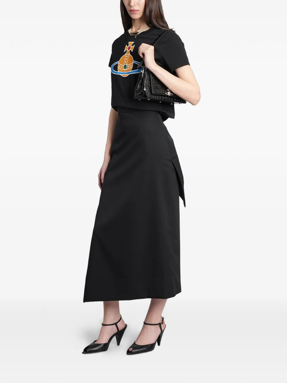 Vivienne Westwood T-shirt met print Zwart
