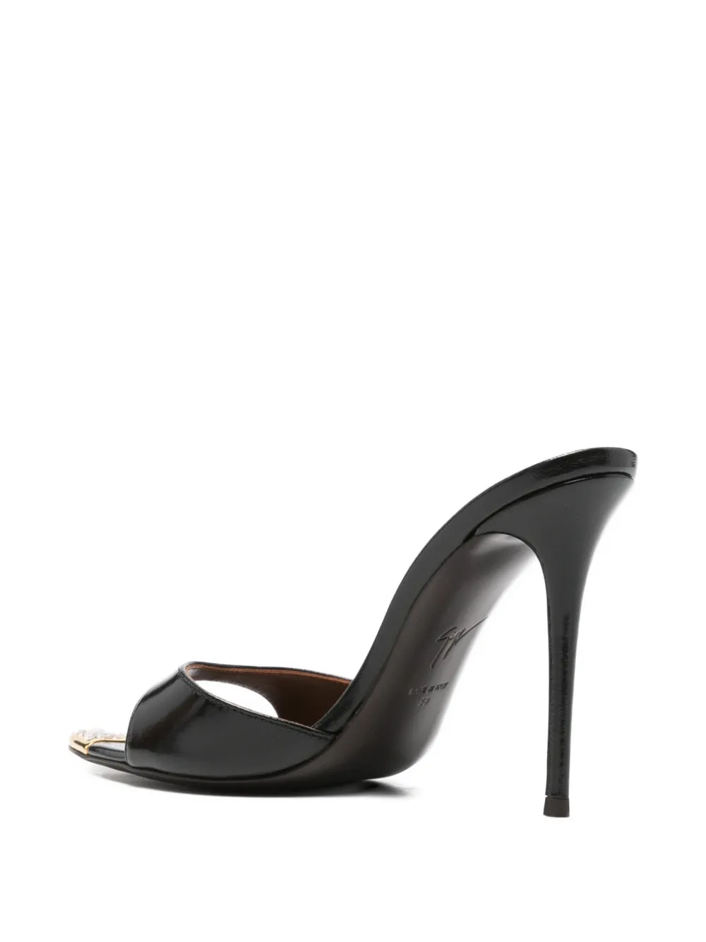 Giuseppe Zanotti crystal-embellished-detail sandals Zwart