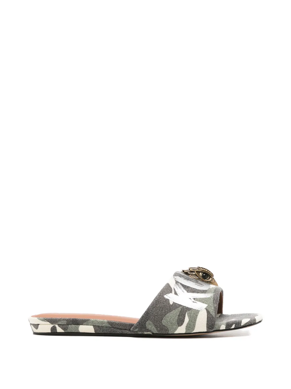 Kurt Geiger London eagle-head camouflage sandals - Grigio