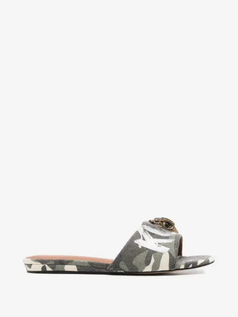 Kurt Geiger London eagle-head camouflage sandals