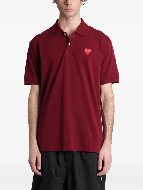 Comme Des Garçons Play Heart-patch polo shirt