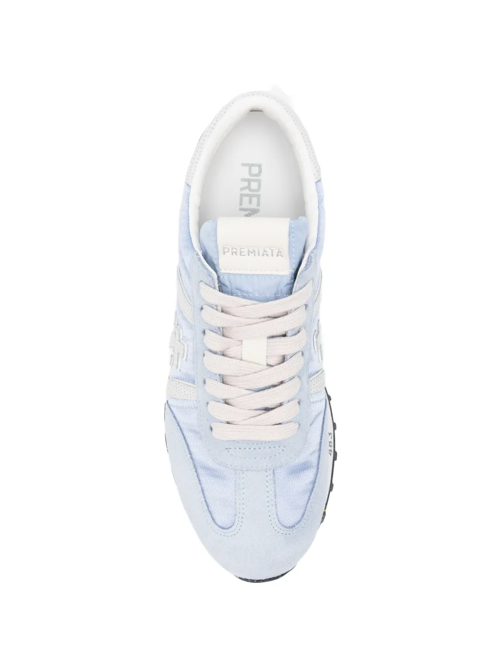 Premiata Lucyd logo-patch sneakers Blauw