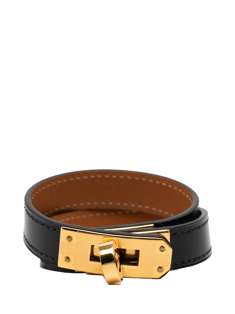 Hermès Pre-Owned 2021 Swift Kelly Double Tour Bracelet costume bracelet - Nero