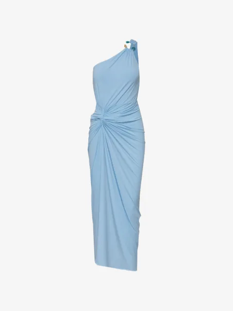 Baobab Canoa one-shoulder knot maxi dress