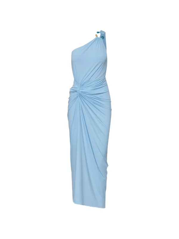 baobab dress blue Canoa Maxi center cut out Side