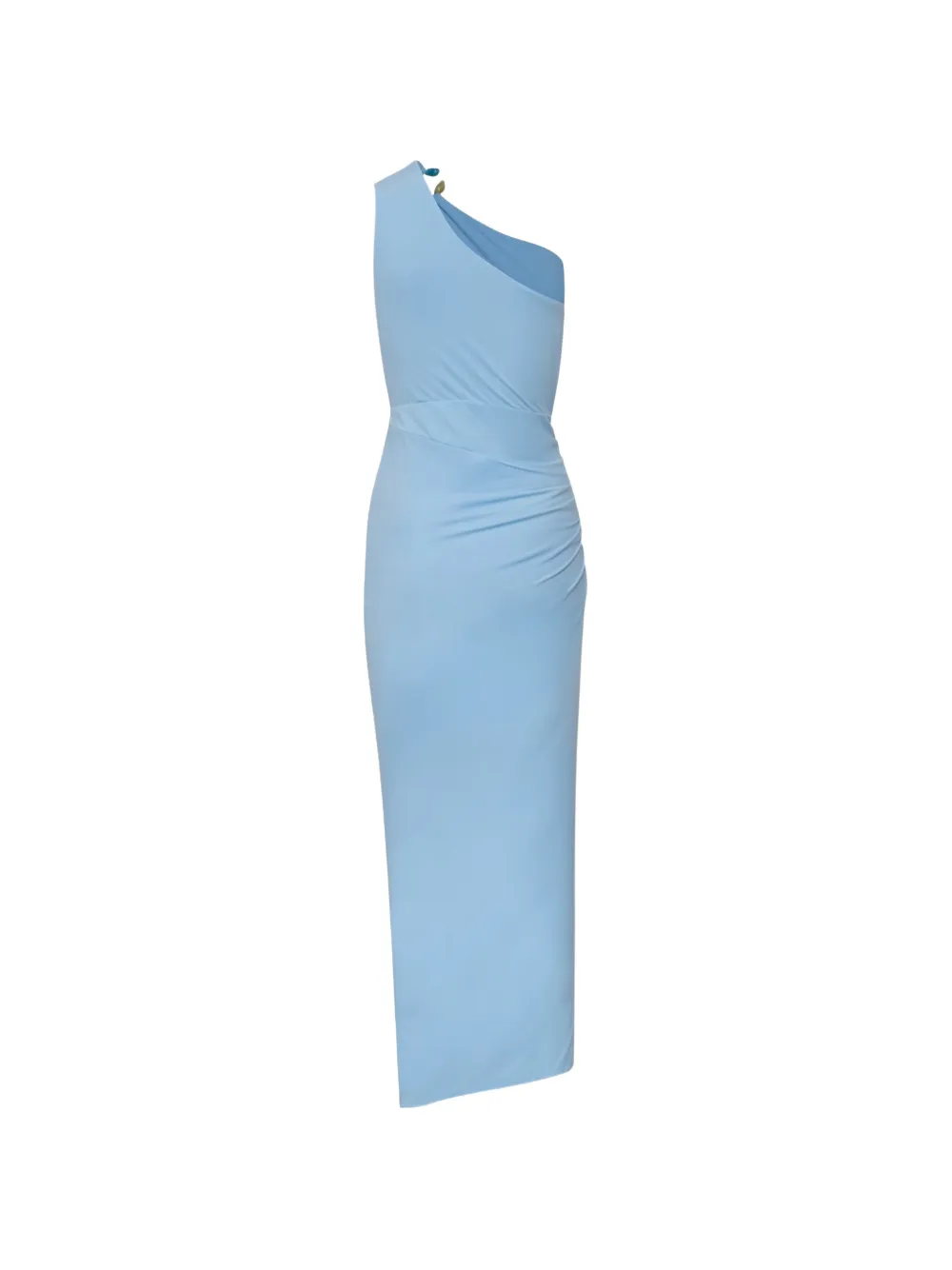 Baobab Canoa asymmetrische maxi-jurk met geknoopt detail Blauw