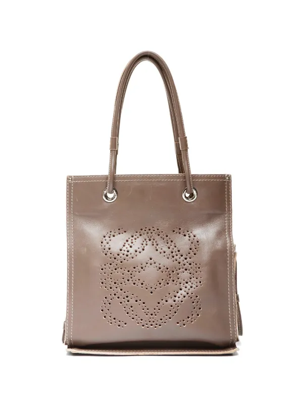 Loewe Pre-Owned アナグラム ハンドバッグ | グレー | FARFETCH JP