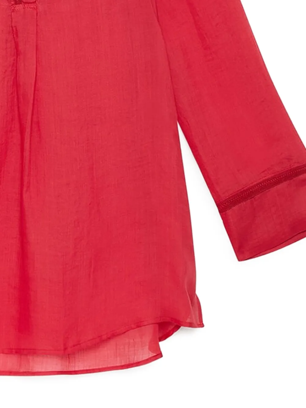 MALIPARMI Tuniek met zigzag-patroon Rood