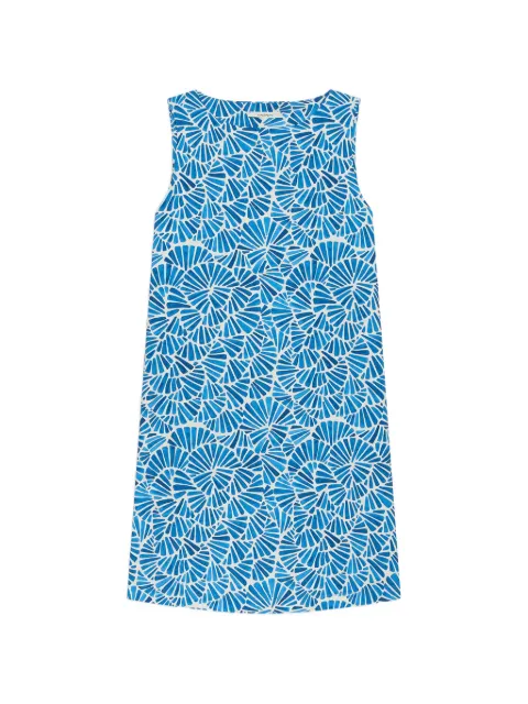 MALIPARMI bateau-neck flared dress