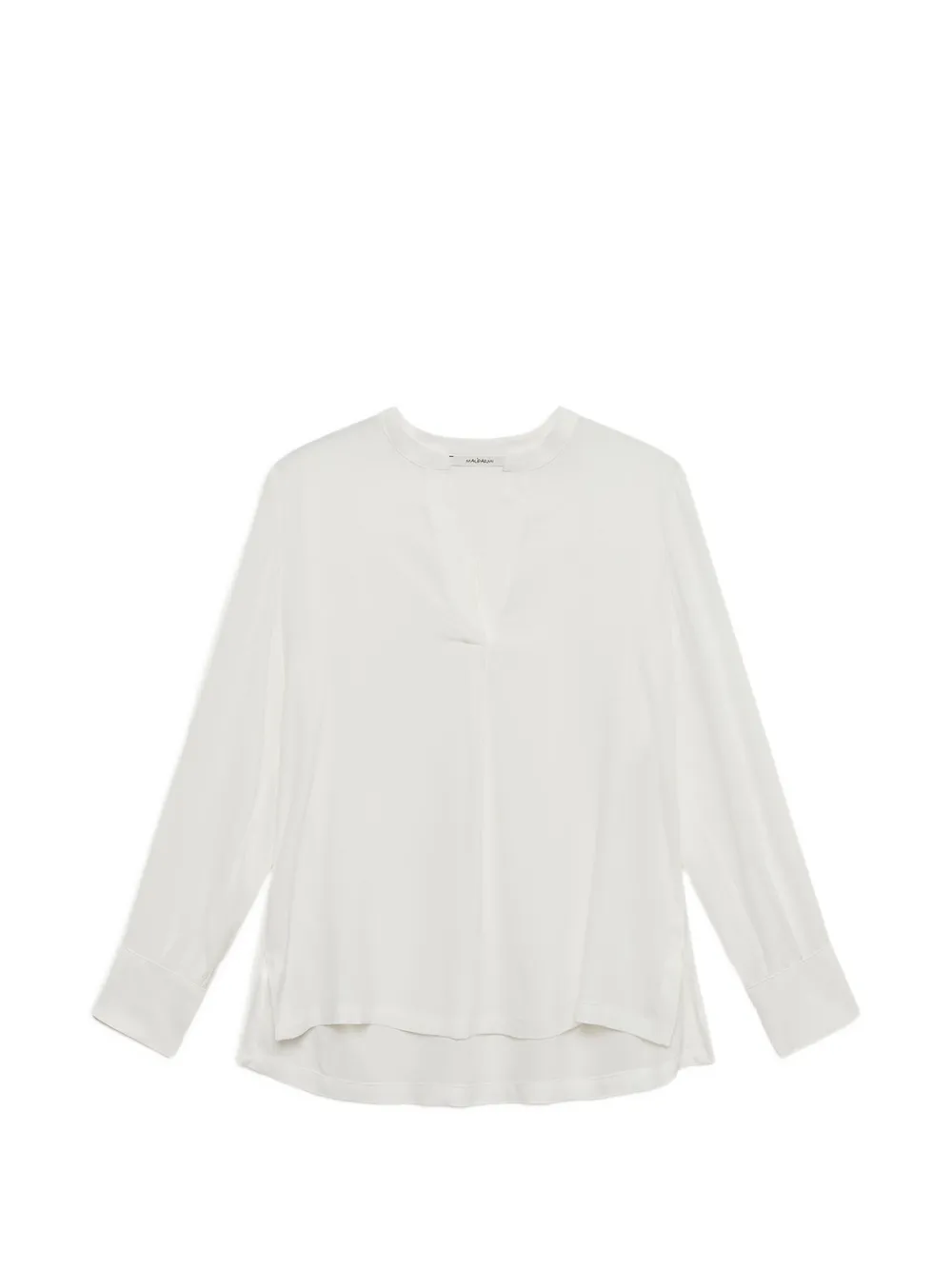 MALIPARMI Camicia con scollo a V - Bianco