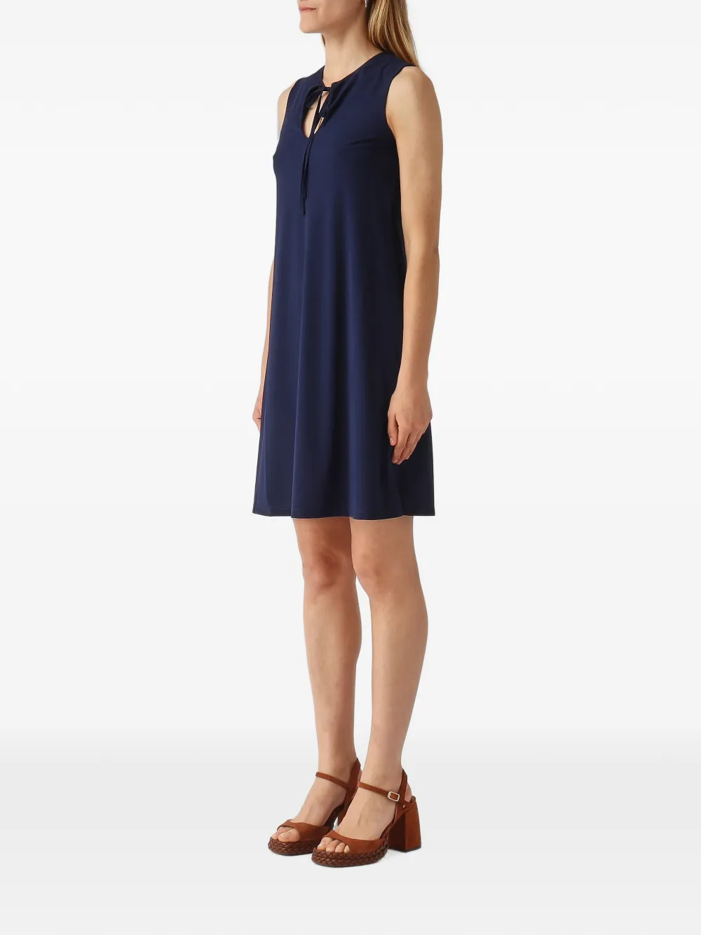 MALIPARMI Mouwloze mini-jurk Blauw