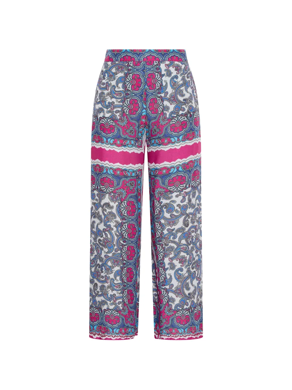 MALIPARMI Pantaloni con stampa paisley - Blu