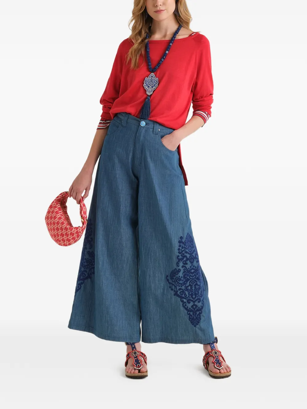  Maliparmi Belt-loops Jeans - Blue 