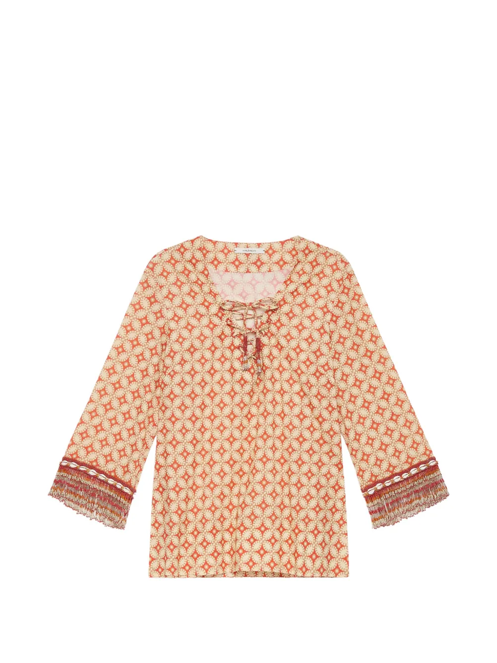 MALIPARMI Tunica con stampa - Toni neutri