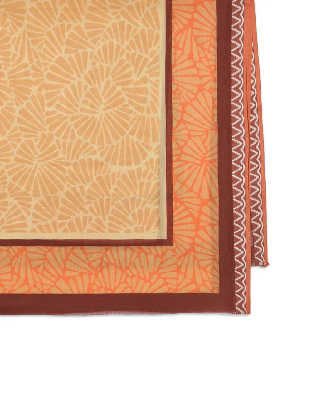  Maliparmi Fringed-print Scarf - Neutrals 