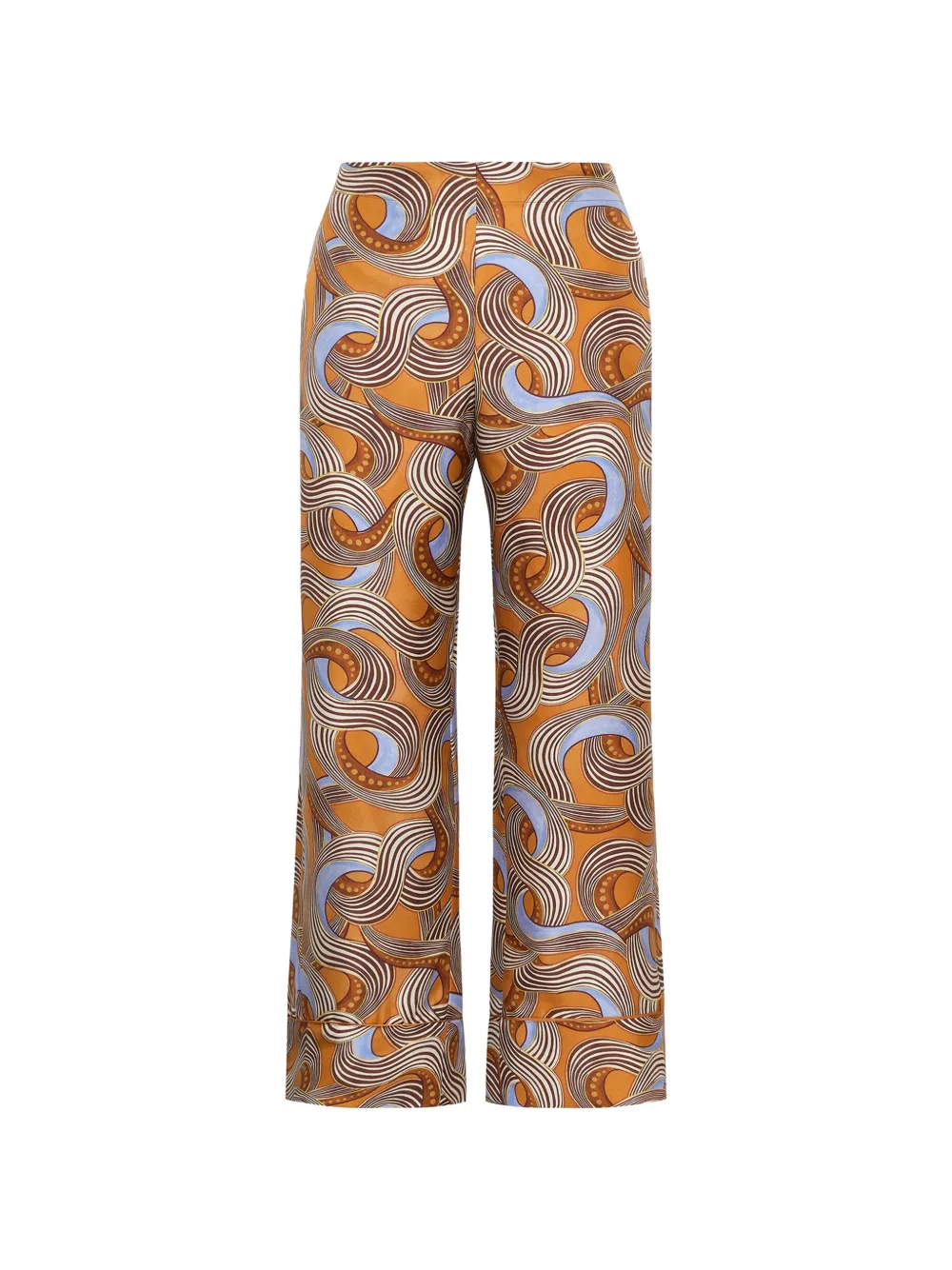 MALIPARMI Broek met print Oranje