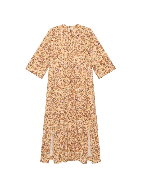 MALIPARMI vestido estampado con cuello tipo polo