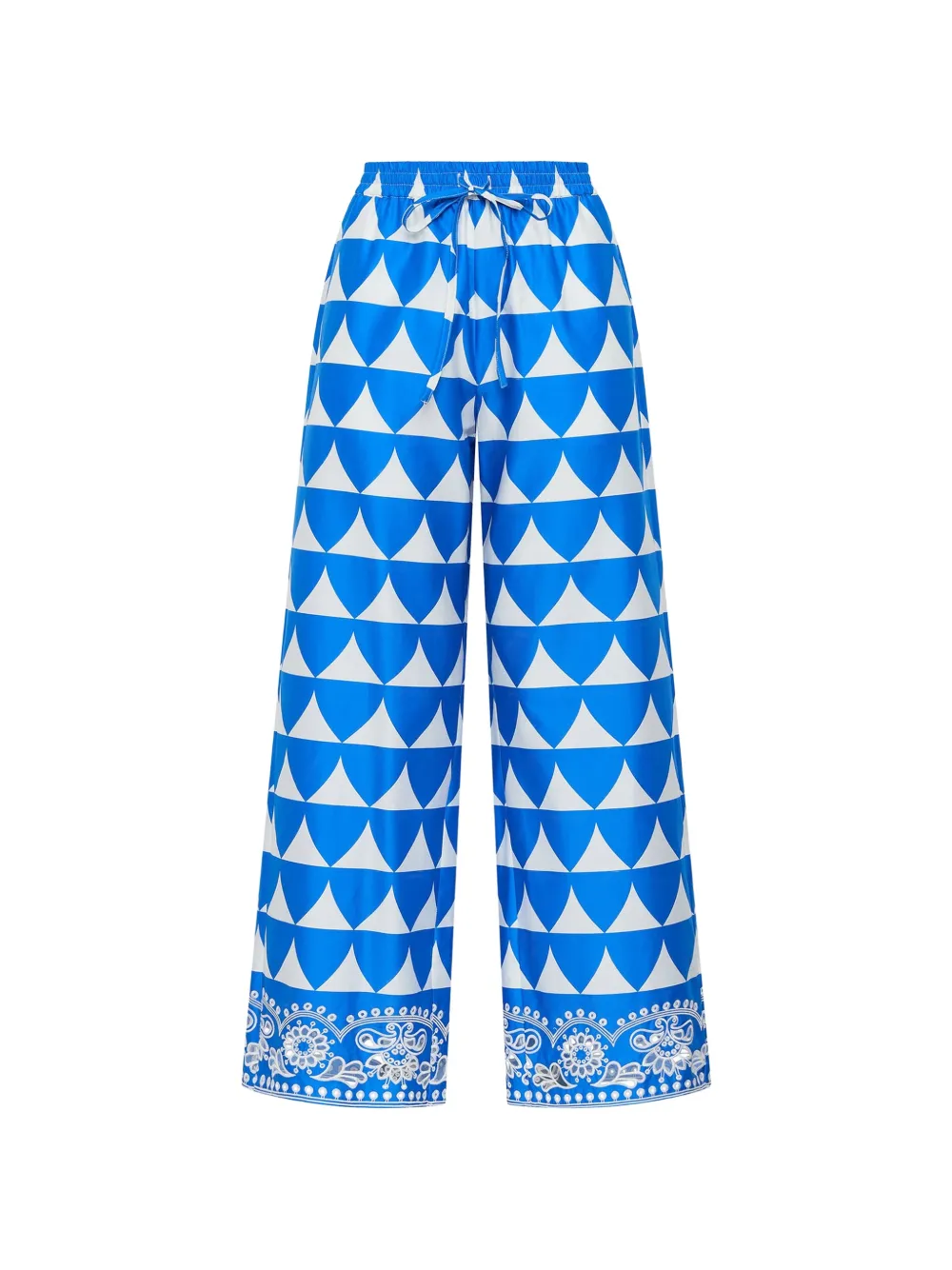 MALIPARMI Pantaloni con stampa - Blu