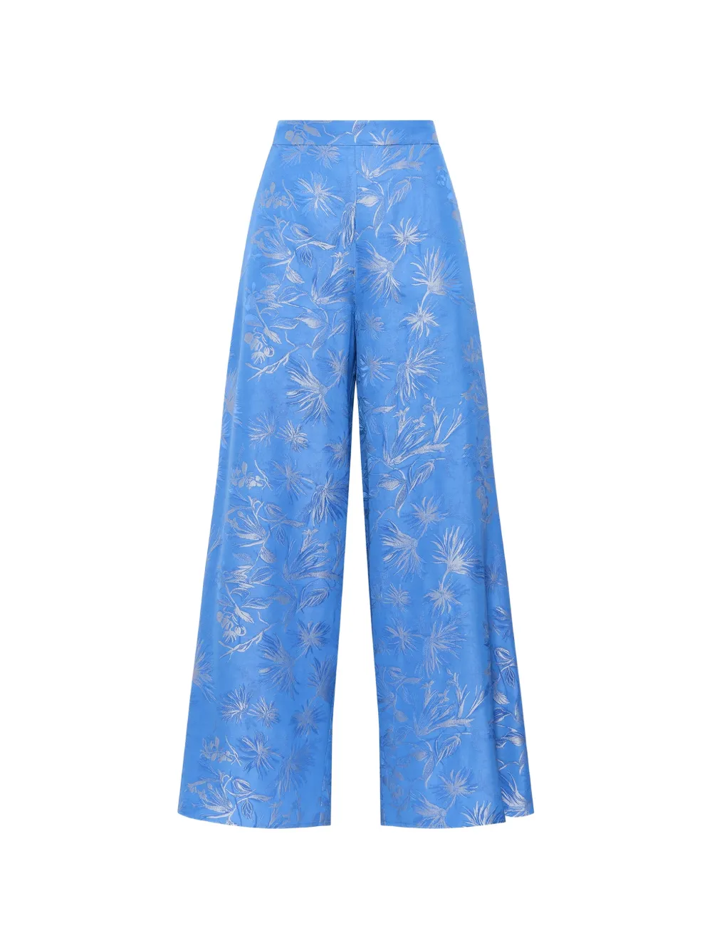 MALIPARMI Palazzo broek met print Blauw